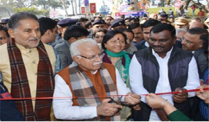 मुख्यमंत्री मनोहर लाल ने किया शिल्प मेले का उद्घाटन