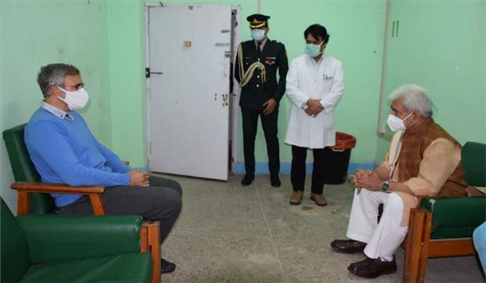 मनोज सिन्हा ने जाना डॉ. फारूक अब्दुल्ला के स्वास्थ्य का हाल