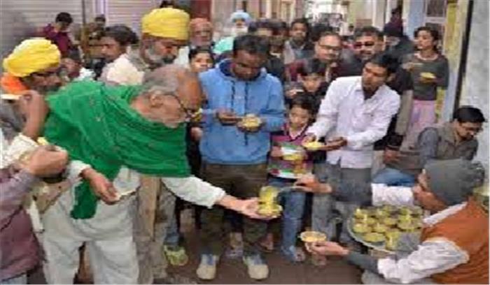 नि:शुल्क भोजन से नि:शक्त गरीबों को राहत