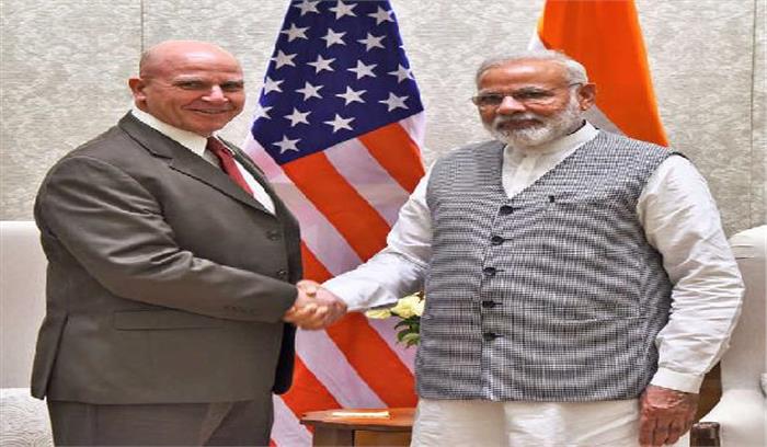 मैकमास्टर ने मोदी से मुलाकात की 