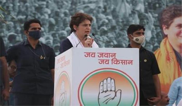 अंतिम सांस तक किसानों के साथ खड़ी रहूंगी : प्रियंका गांधी