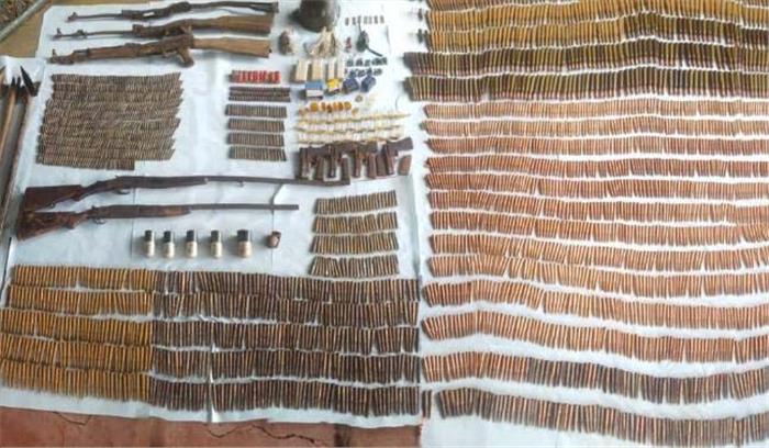 मेघालय में प्रतिबंधित जीएनएलए के हथियारों का बड़ा जखीरा बरामद