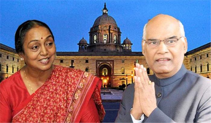 मीरा कुमार ने रामनाथ कोविंद को बधाई दी