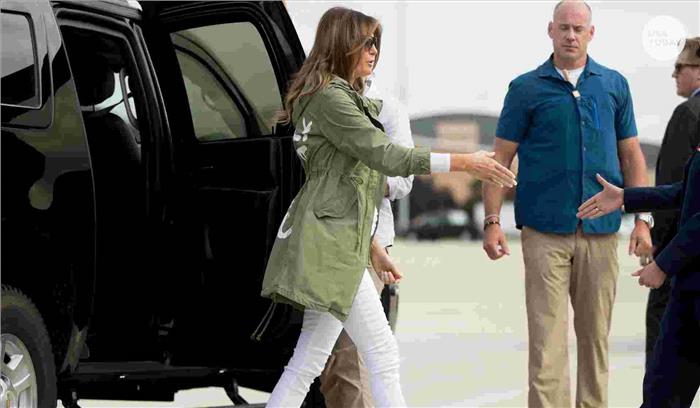 प्रवासी बाल हिरासत केंद्र के दौरे के दौरान मेलानिया ट्रंप की जैकेट को लेकर विवाद