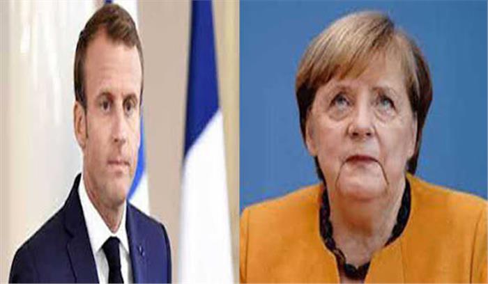 मर्केल , मैक्रों की आज पेरिस में बैठक