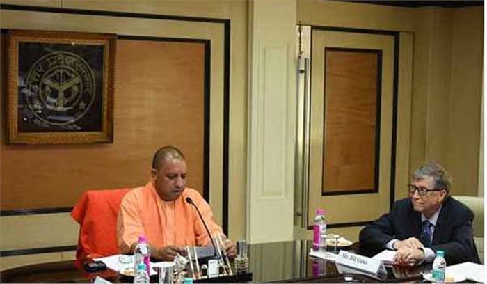 बिल गेट्स ने योगी से की मुलाकात, शिक्षा के क्षेत्र में निवेश की इच्छा जताई
