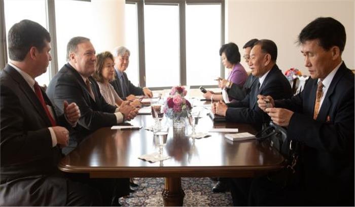 उत्तर कोरियाई अधिकारियों के साथ माइक पोम्पियो की हुई सकारात्मक बातचीत