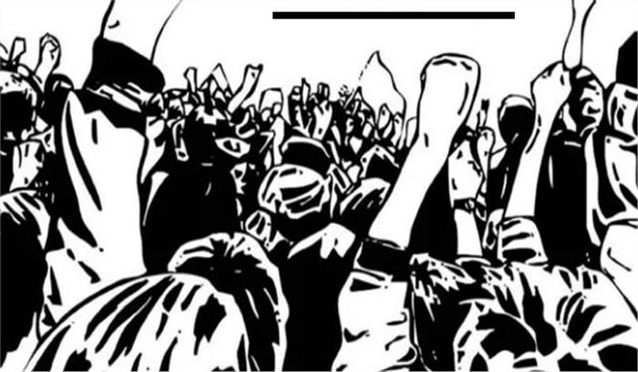 झुग्गी झोपड़ी हटाने के विरुद्ध लोगों ने किया प्रदर्शन 