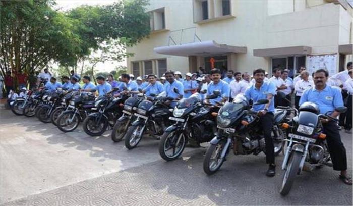 स्वर्गीय डॉ वर्गीज कुरियन की 96वीं जयंती पर निकाली गई बाइक रैली