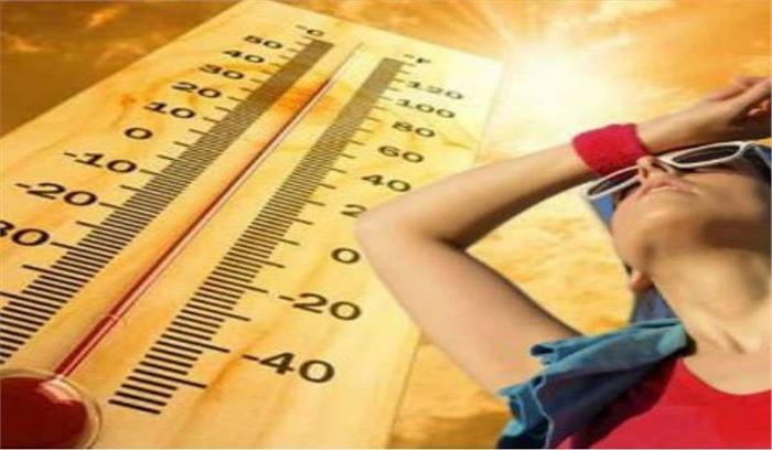 उप्र में तेज धूप के कारण बढी़ गर्मी