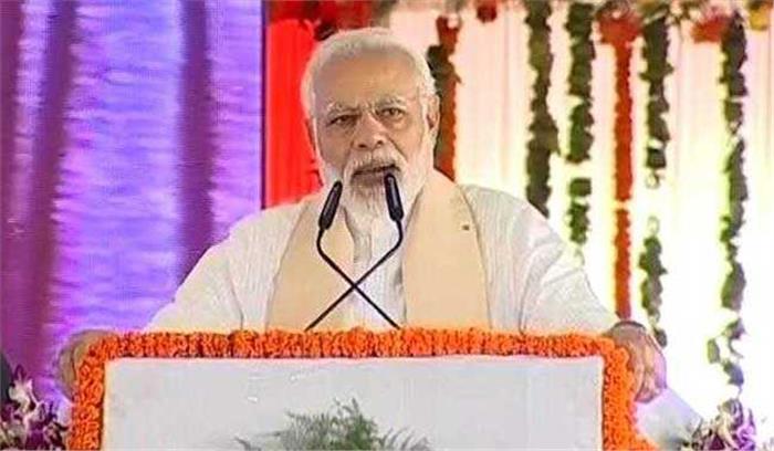 पीएम मोदी ने मिर्जापुर में बाणसागर परियोजना का उद्घाटन किया​​​​​​​