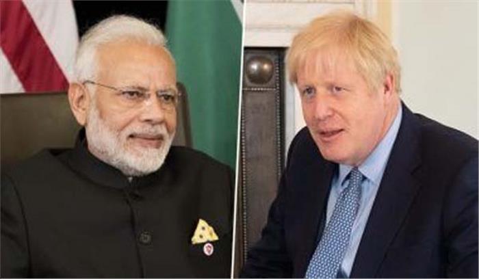 मोदी ने बोरिस जॉनसन से विभिन्न मुद्दों पर की चर्चा