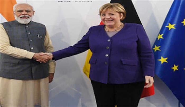 मोदी ने मर्केल के साथ द्विपक्षीय संबंधों पर चर्चा की