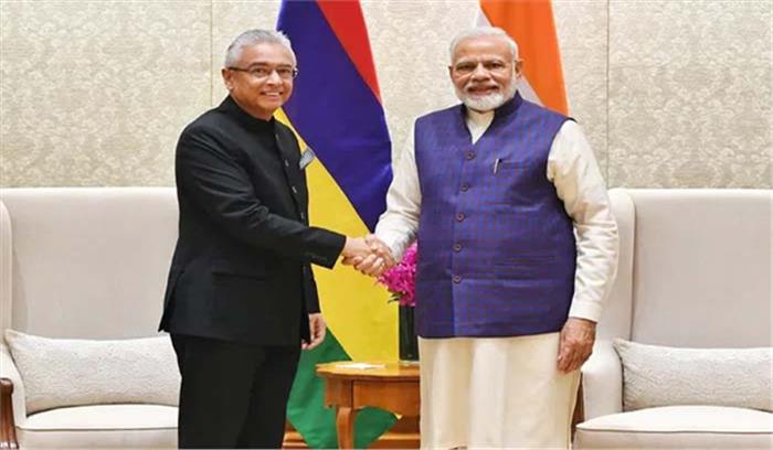 मोदी ने मॉरीशस के प्रधानमंत्री से की मुलाकात