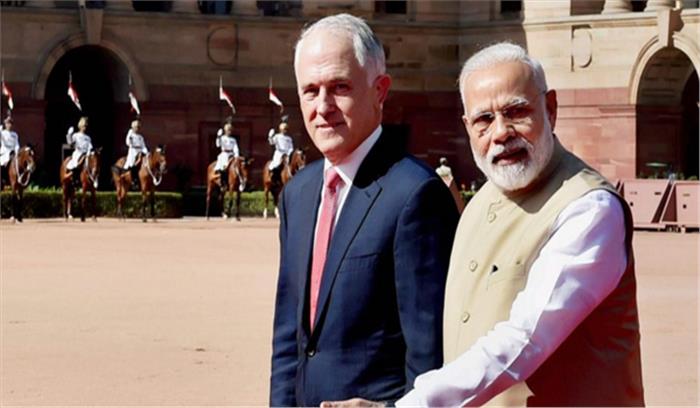 शिखर वार्ता से पहले मोदी व टर्नबुल ने की मुलाकात