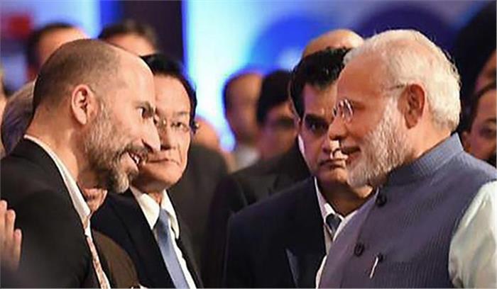 मोदी ने उबर के सीईओ से चर्चा की