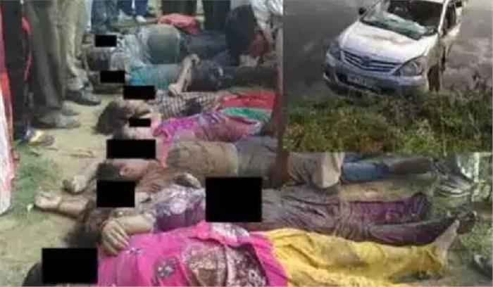 मथुरा में कार नहर में गिरी, 10 की मौत मथुरा में कार नहर में गिरी, 10 की मौत