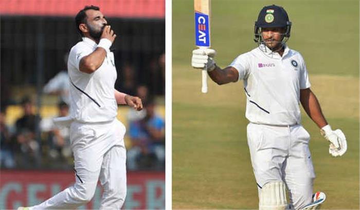 मोहम्मद शमी 7वीं, मयंक 11वीं रैंकिंग नंबर पर पहुंचे