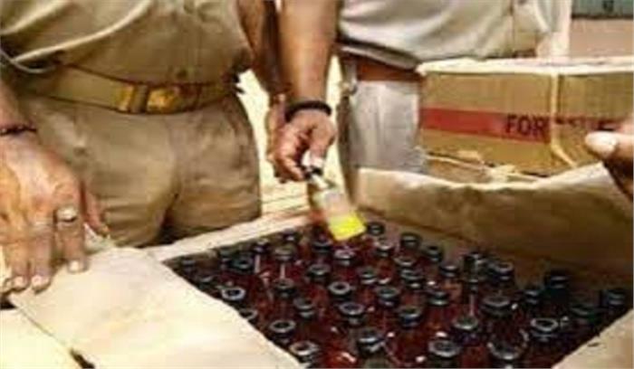 मुरादाबाद में दो स्थानों पर छापा, 36 लाख की शराब बरामद
