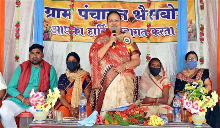 महिला एवं बाल विकास मंत्री श्रीमती भेंडिय़ा ने विभिन्न विकास कार्यों का किया भूमिपूजन एवं लोकार्पण