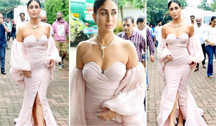 ऑफ शोल्डर गाउन में दर्शकों को भाया करीना का लुक