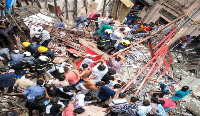 मुंबई के डोंगरी इलाके में इमारत ढही, 2 की मौत