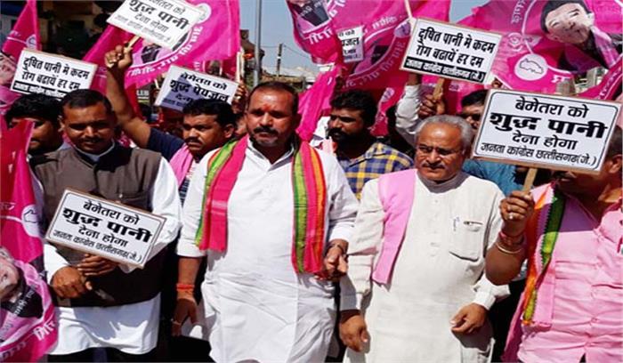 शुद्ध पेयजल उपलब्ध नहीं करवाए जाने पर नगर पालिका में की जाएगी तालाबंदी: तिवारी