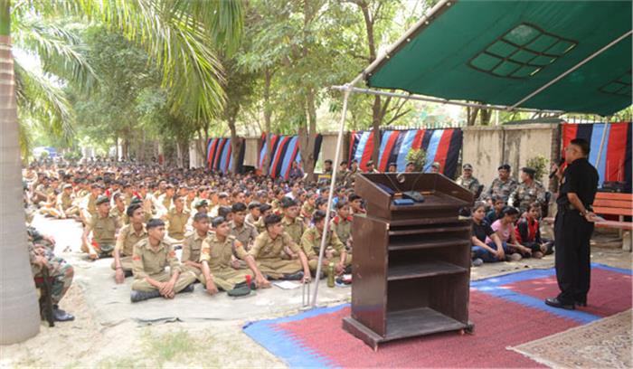 एनसीसी वार्षिक प्रशिक्षण में जुटे कैडेट