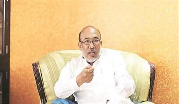 एन बीरेन ने की अमित शाह से मुलाकात