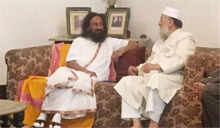 नदवी से मिले श्रीश्री, अयोध्या पर 28 मार्च को बैठक