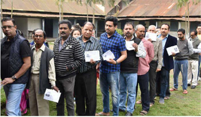 नागालैंड विधानसभा में तीन बजे तक 67 प्रतिशत ंमतदान हुआ