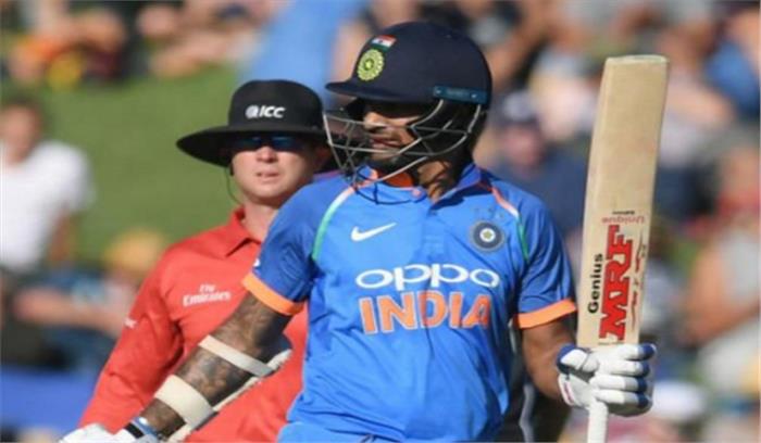 नेपियर वनडे: शिखर की शानदार बल्लेबाजी के दम पर 8 विकेट से जीता भारत