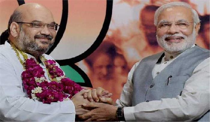 मोदी ने अमित शाह को 3 साल का कार्यकाल पूरा होने पर बधाई दी
