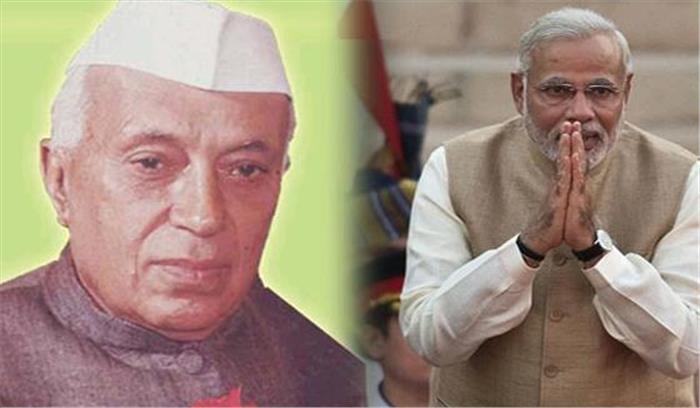 नरेंद्र मोदी ने जवाहरलाल नेहरू को पुण्यतिथि पर श्रद्धांजलि दी