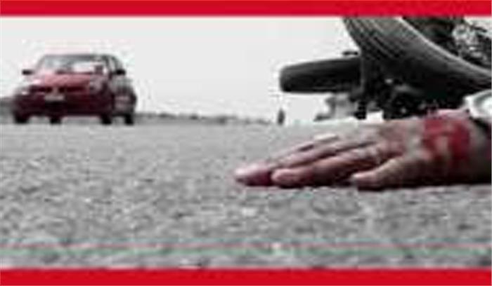 नरसिंहपुर जिले में ट्रक की भिडंत से बाइक सवार एक व्यक्ति की मौत दूसरा घायल