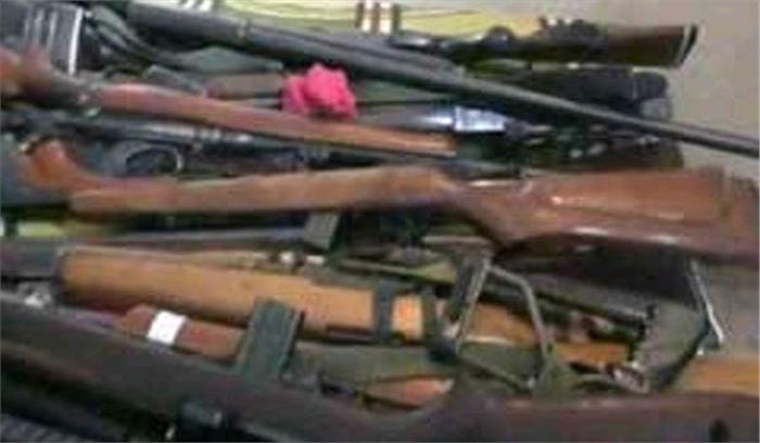 नासिक में हथियारों का जखीरा बरामद