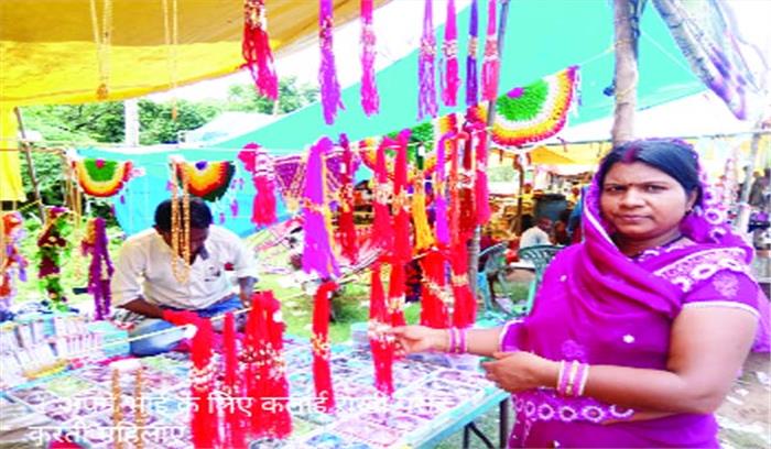 राखी दुकानों में लगने लगी भीड़