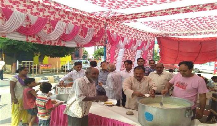 नवरात्रि के नोवें दिन कई जगहों पर चला माता का भंडारा 