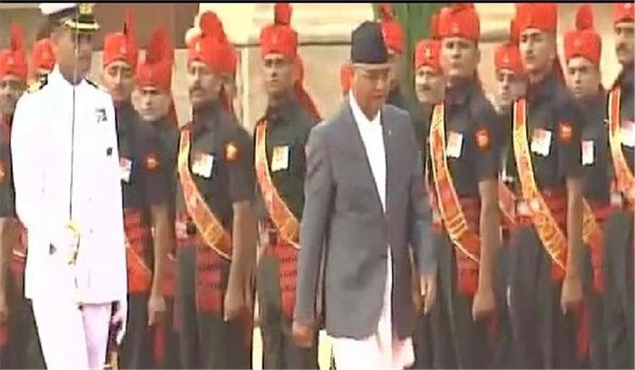 नेपाल के पीएम देउबा का दिल्ली में भव्य स्वागत