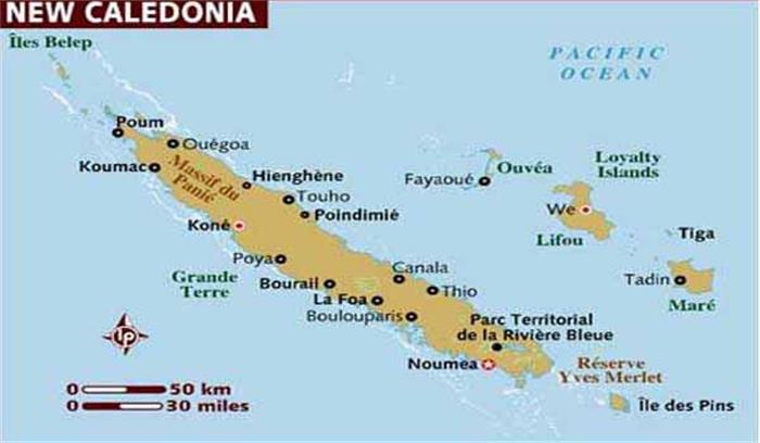 न्यू कैलेडोनिया में भूकंप के झटके महसूस किये गये