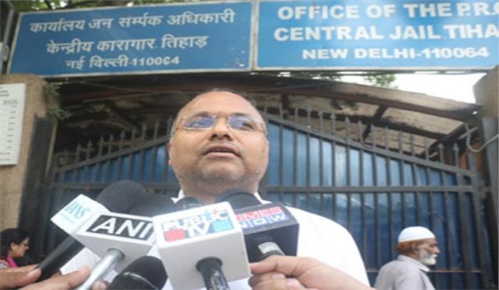 मेरे पिता जल्द घर वापस आएंगे : कार्ति चिदंबरम