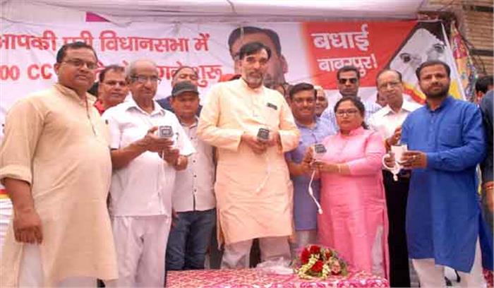 नई दिल्ली : गोपाल राय ने बाबरपुर में सीसीटीवी कैमरे लगाने के कार्य का किया शुभारं