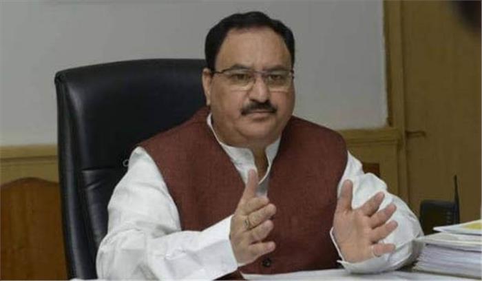 जे पी नड्डा का भाजपा कार्यकर्ताओं ने किया अभिनंदन