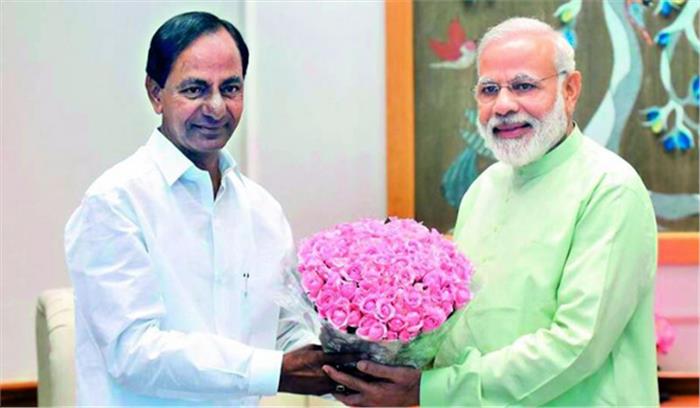 चंद्रशेखर राव मोदी और राजनाथ से मिले  