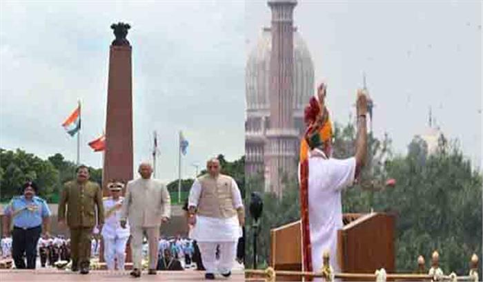 कृतज्ञ राष्ट्र ने स्वतंत्रता दिवस पर शहीदों को नमन किया