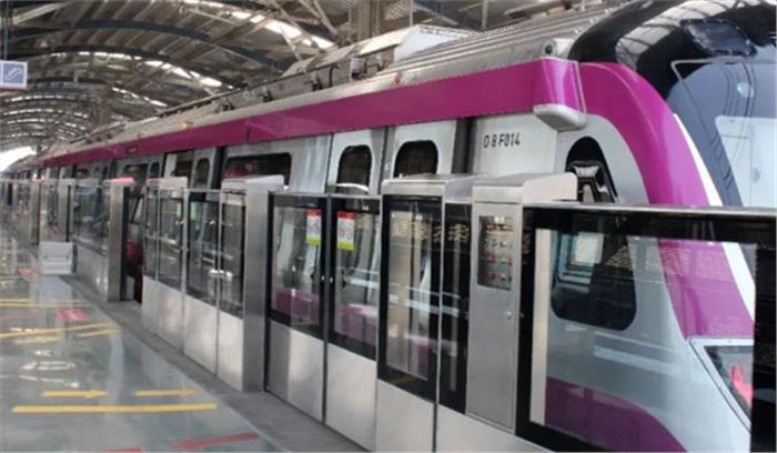 दिल्ली मेट्रो की मेजेंटा लाइन सेवा बाधित