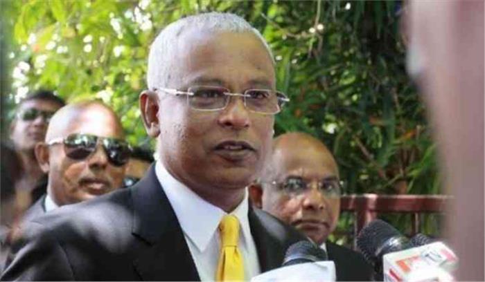 मालदीव के राष्ट्रपति इब्राहिम मोहम्मद सोलिह दिल्ली पहुंचे