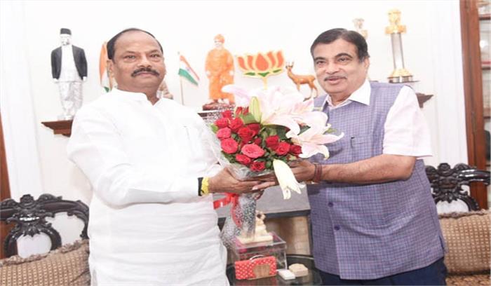 गडकरी से मिले झारखंड के मुख्यमंत्री