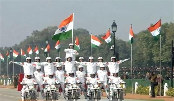 राजपथ पर दिखा भारत के शौर्य, संस्कृति और समृद्धि का नजारा