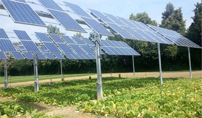 सौर ऊर्जा से किसान की आय एक लाख रुपए सालाना करने की योजना